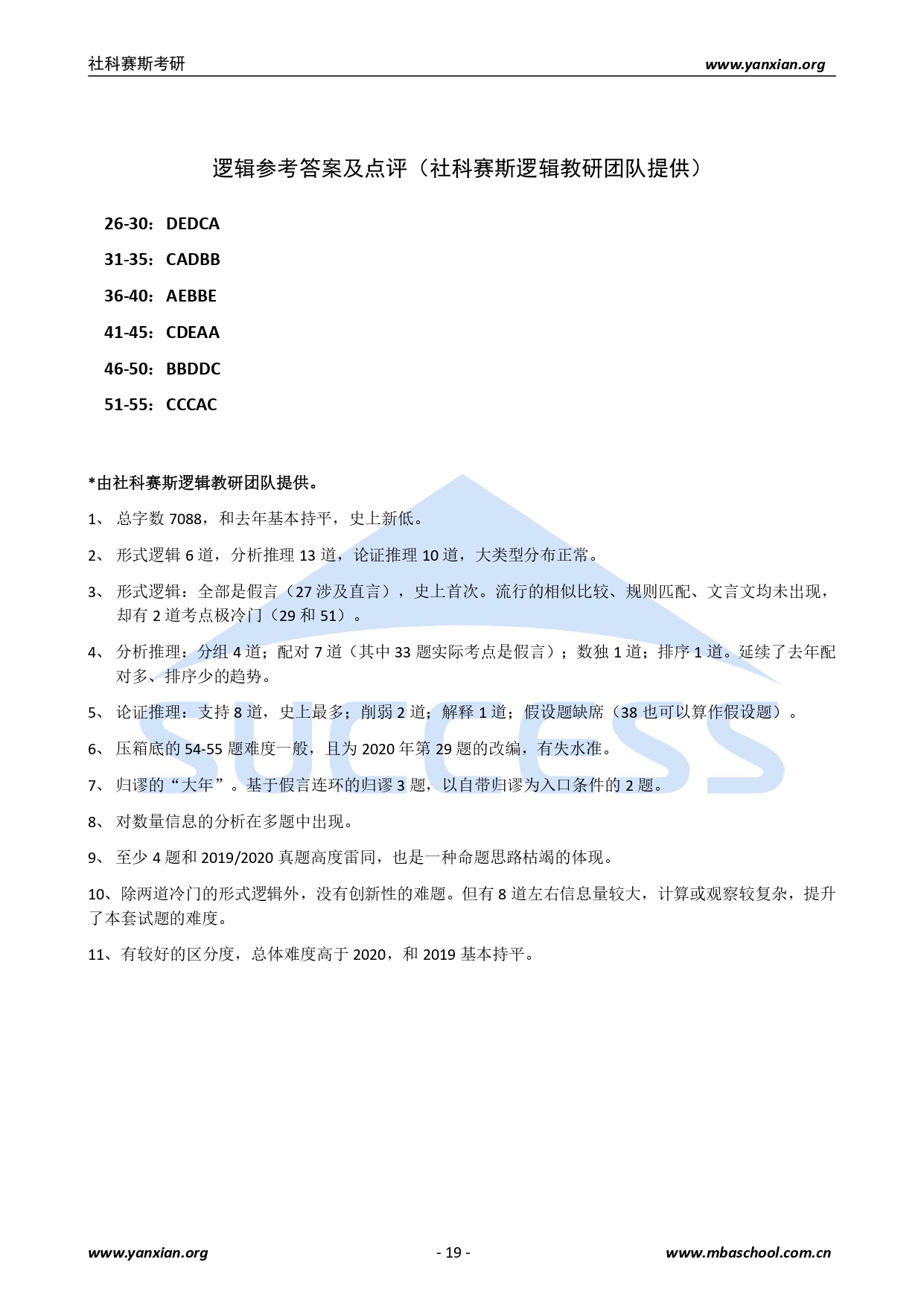 2021管綜真題：2021年管理類聯考綜合真題及解析